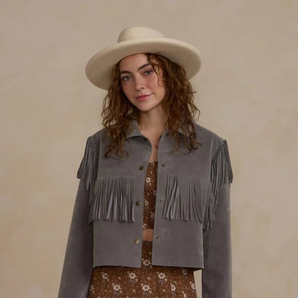 NWT - Rylee + Cru Fringed jacket size M - Picture 1 of 2